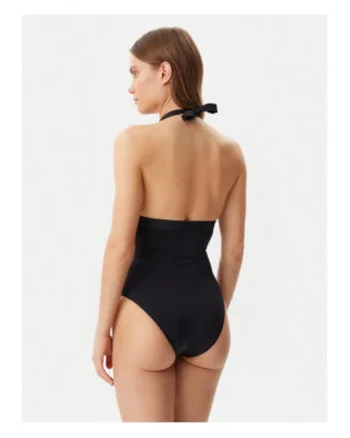 Costum de baie intreg cu decolteu halter,