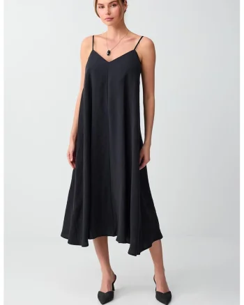 Rochie lejera din amestec de modal, Negru