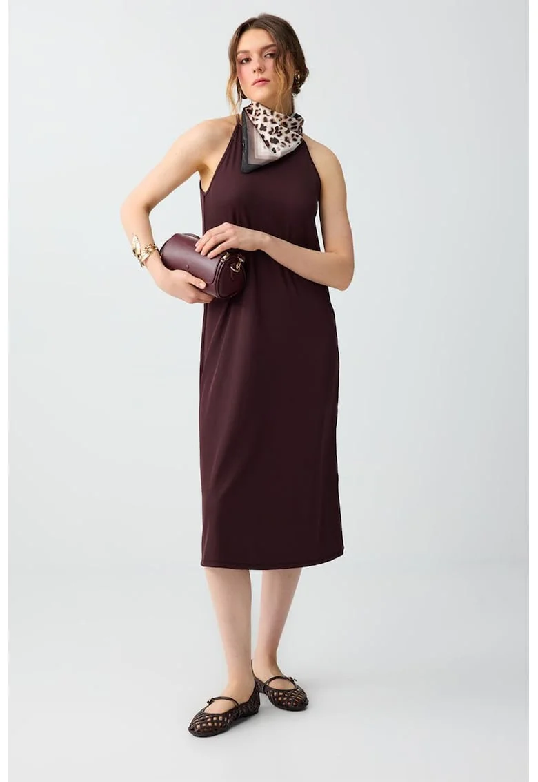 Rochie lejera, fara maneci, Maro inchis