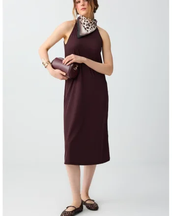 Rochie lejera, fara maneci, Maro inchis