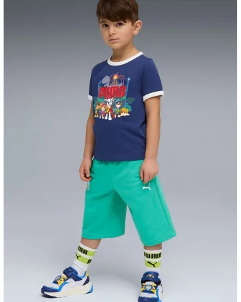 Tricou cu decolteu la baza gatului si imprimeu desene animate, Rosu/Albastru inchis/Alb optic
