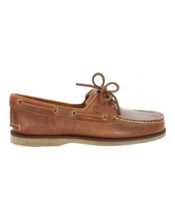 Mocasini barbati  Classic Boat, piele naturala, maro