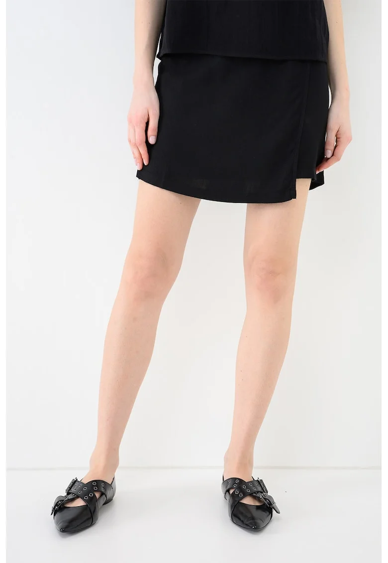 Fusta mini cu model petrecut, Negru
