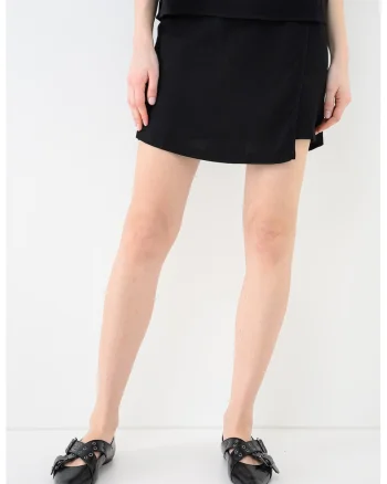 Fusta mini cu model petrecut, Negru
