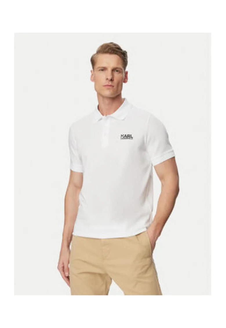 Tricou Polo Barbati,  Alb, bumbac, maneca scurtaqwfeqw, Alb