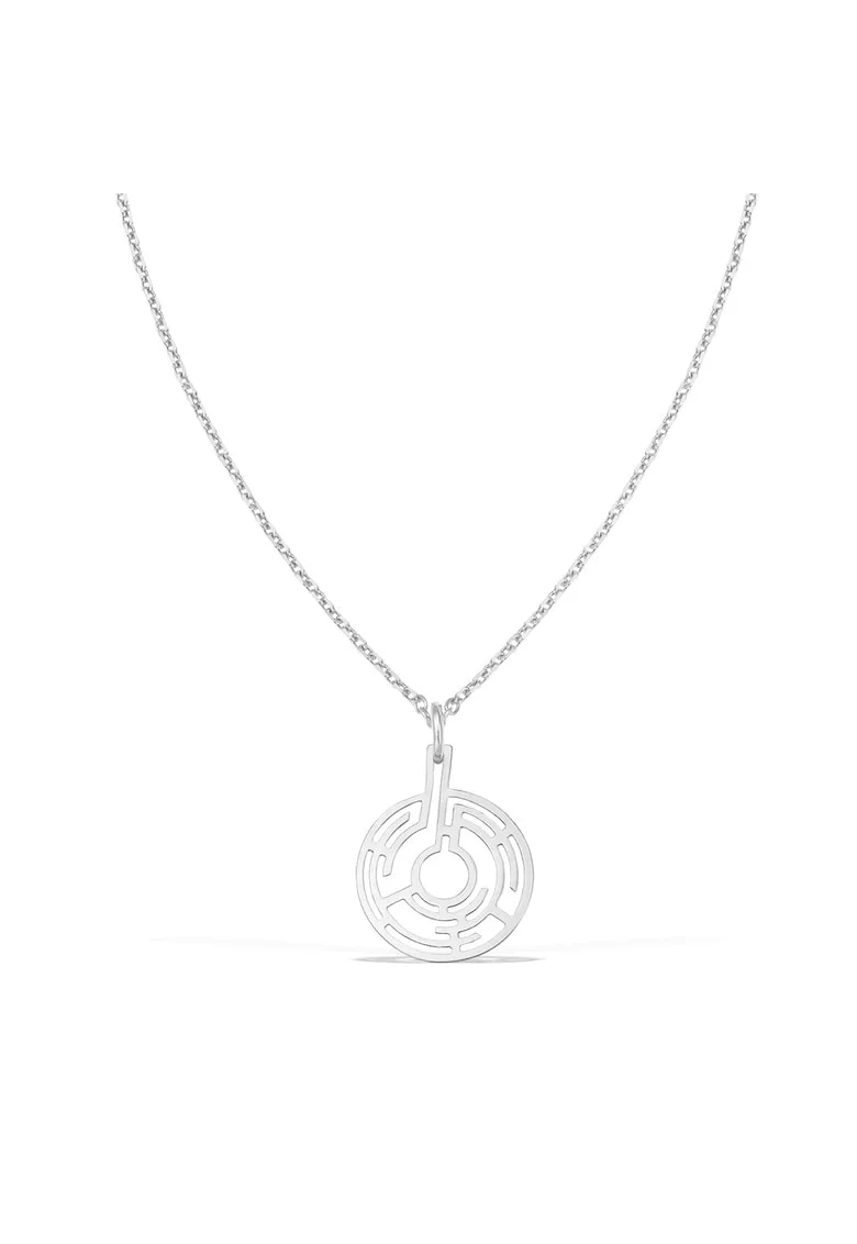 Colier THE MAZE, aur alb 14K