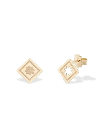 Cercei FLORI DE MARAMU, aur 14K