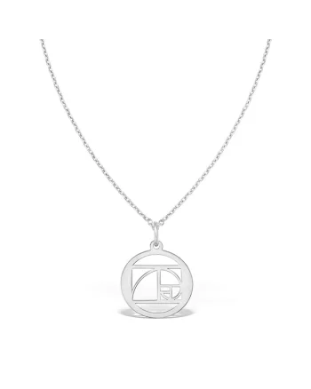 Colier THE GOLDEN RATIO, aur alb 14K