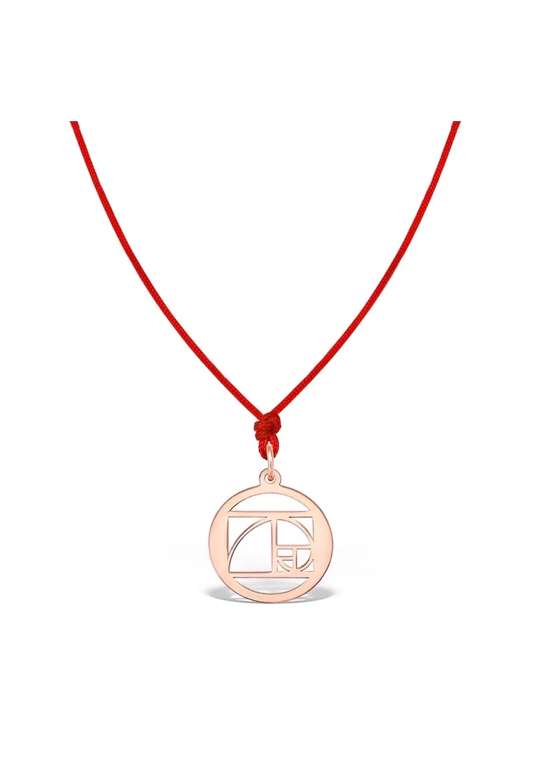 Pandantiv THE GOLDEN RATIO, aur roz 14K