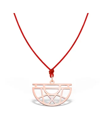 Pandantiv HALF MOON, aur 14K, Roz