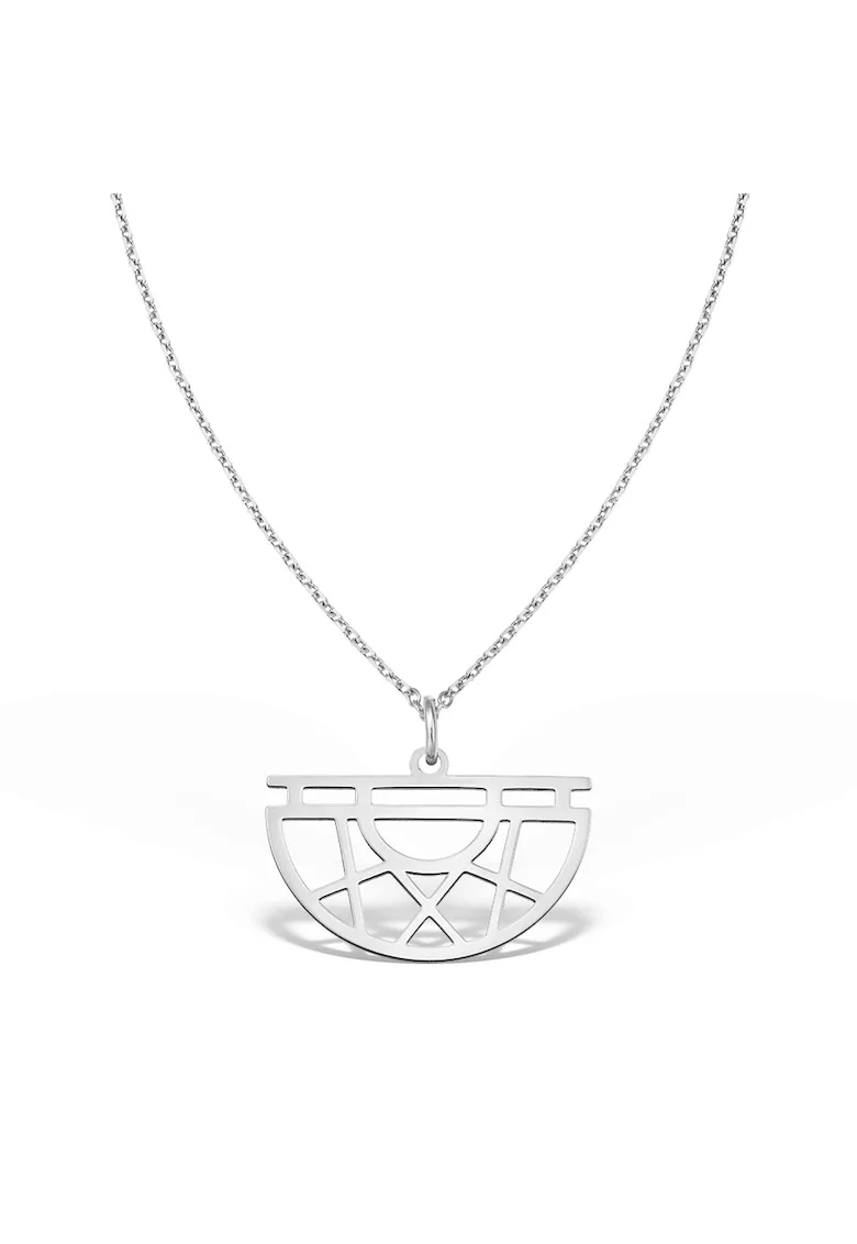 Colier HALF MOON, aur 14K, Alb