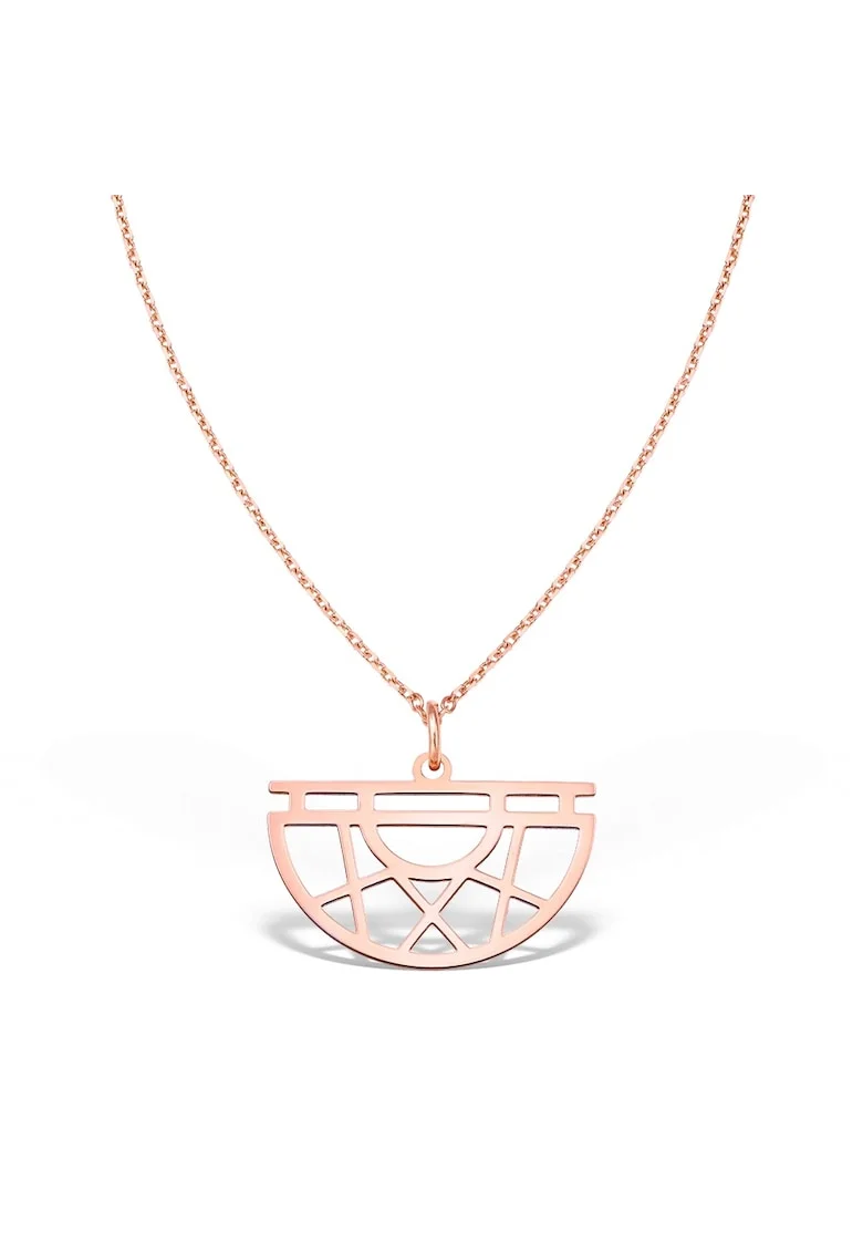 Colier HALF MOON, aur 14K, Roz