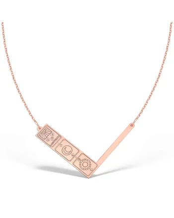 Colier AMAVI, aur 14K, Roz