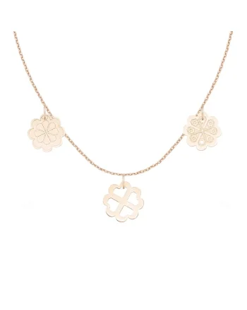 Colier VIS DE SANZIENE, aur 14K, Roz