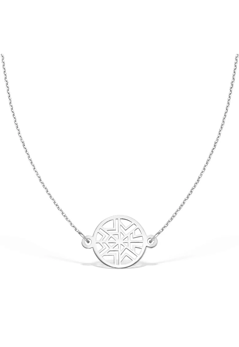 Colier la baza gatului GOD OF WIND, aur 14K, Alb