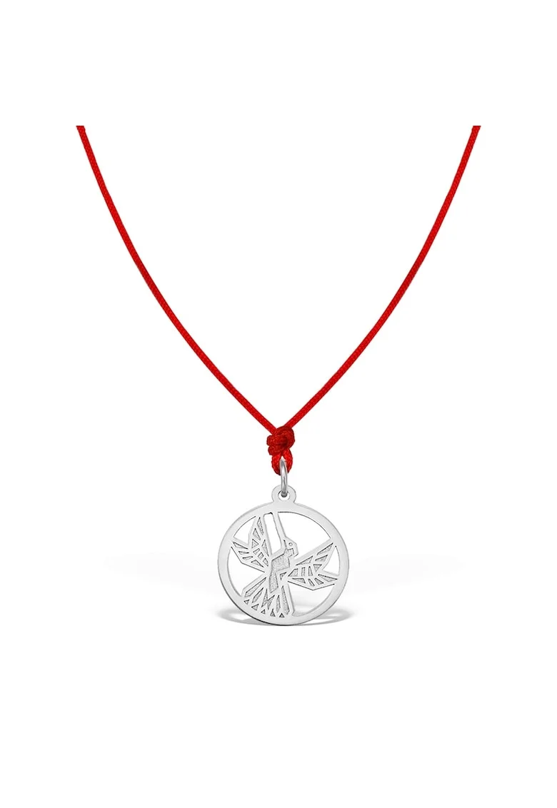 Pandantiv COLIBRI, aur 14K, Alb