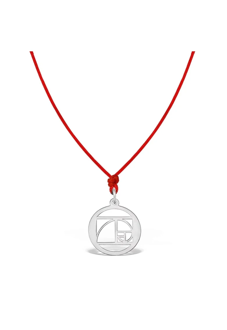 Pandantiv THE GOLDEN RATIO, aur 14K, Alb