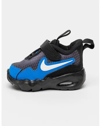 Pantofi sport Air Max Nova din piele ecologica si plasa, Negru/Gri/Albastru inchis