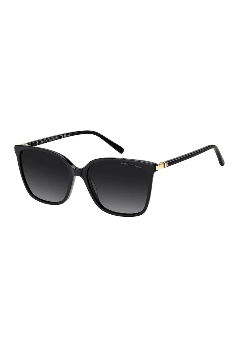 Ochelari de soare cat-eye cu lentile in degrade, Negru