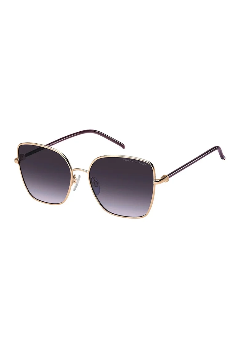 Ochelari de soare butterfly cu rama metalica, Auriu rose/Deep Purple
