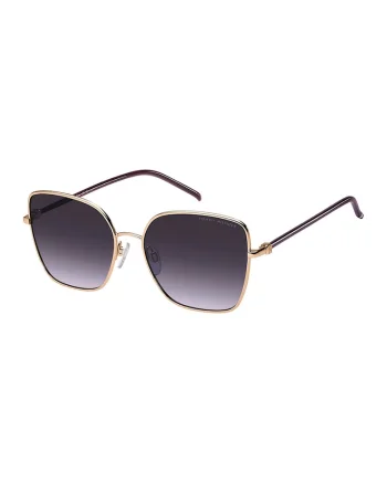 Ochelari de soare butterfly cu rama metalica, Auriu rose/Deep Purple