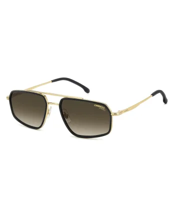 Ochelari de soare aviator, Negru/Auriu deschis
