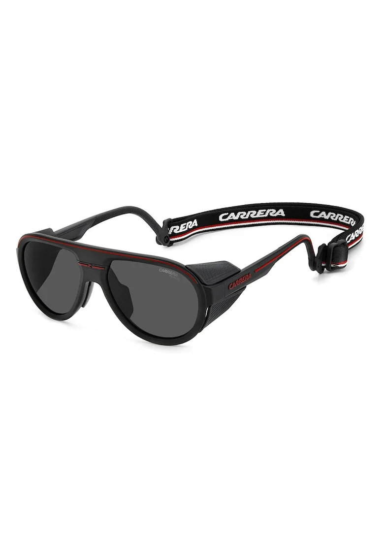 Ochelari de soare aviator cu lentile polarizate C-Sport, Rosu/Negru