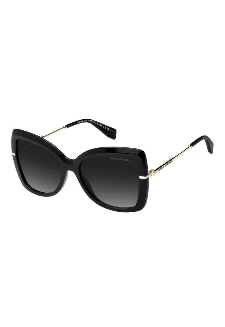 Ochelari de soare butterfly cu lentile in degrade, Auriu/Negru