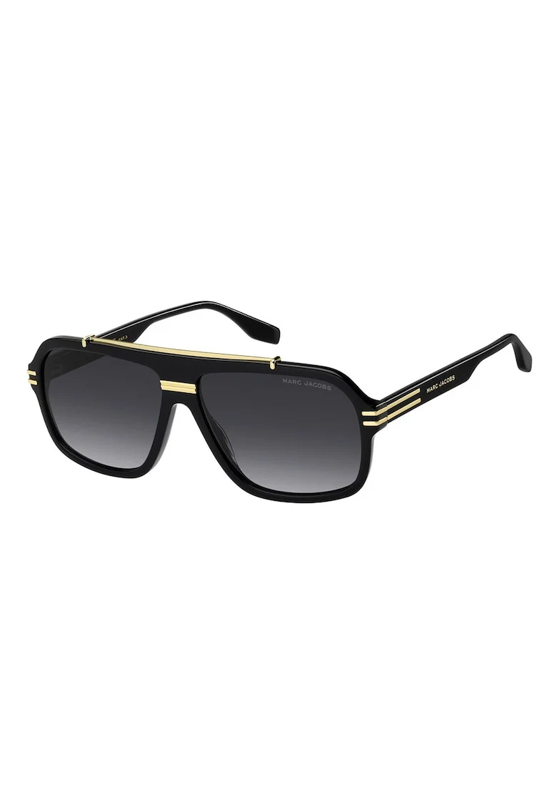 Ochelari de soare cu lentile in degrade, Auriu/Negru