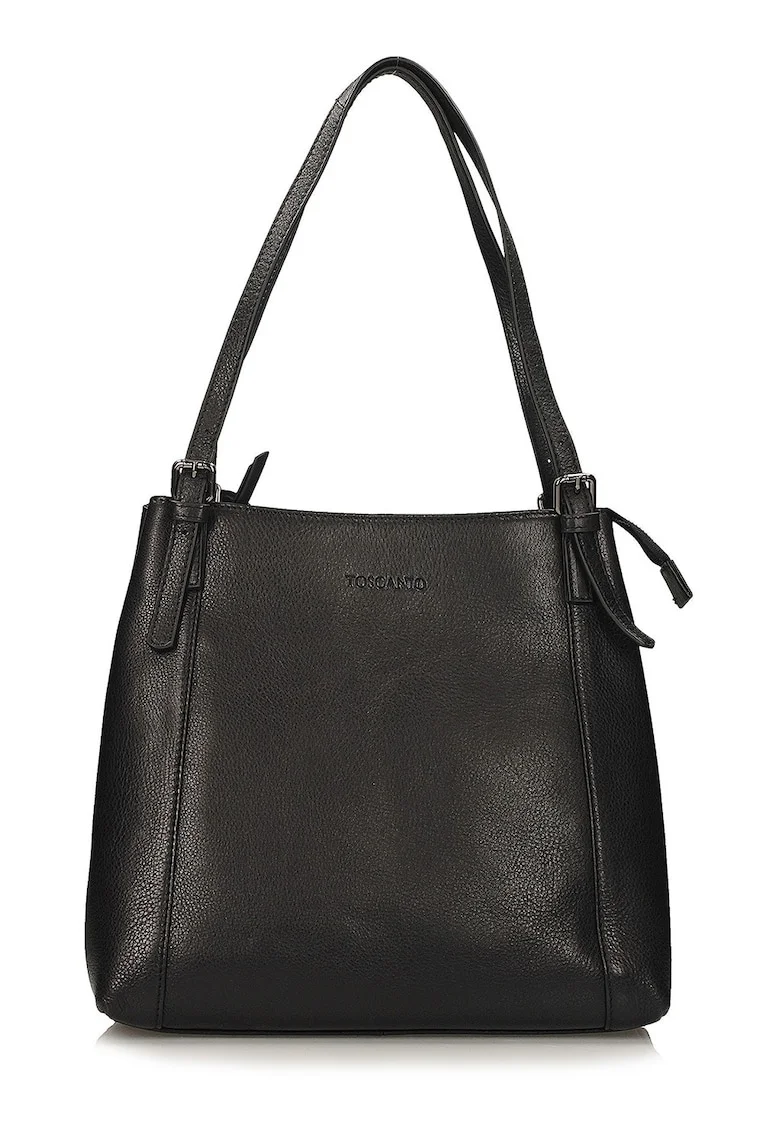 Geanta tote din piele, Negru