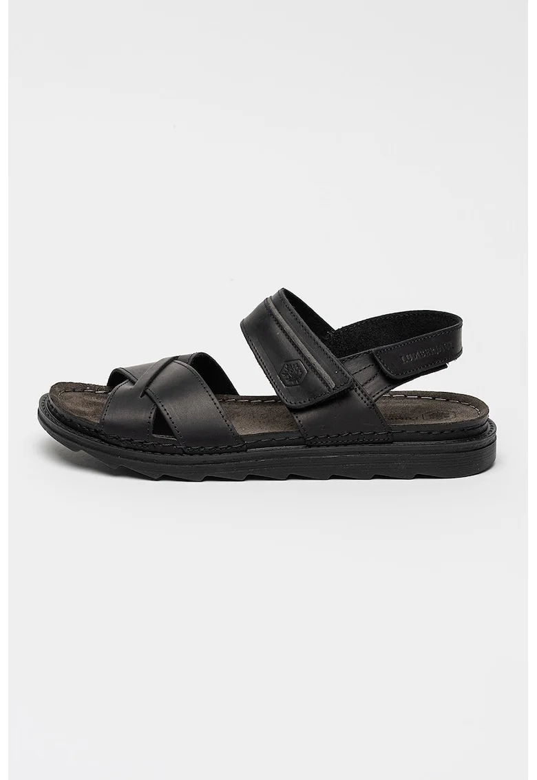 Sandale din piele Asher, Negru