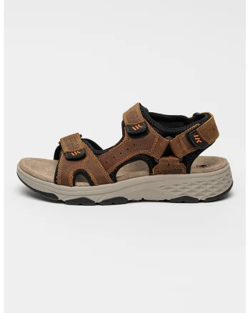 Sandale cu inchidere velcro Maui, Maro