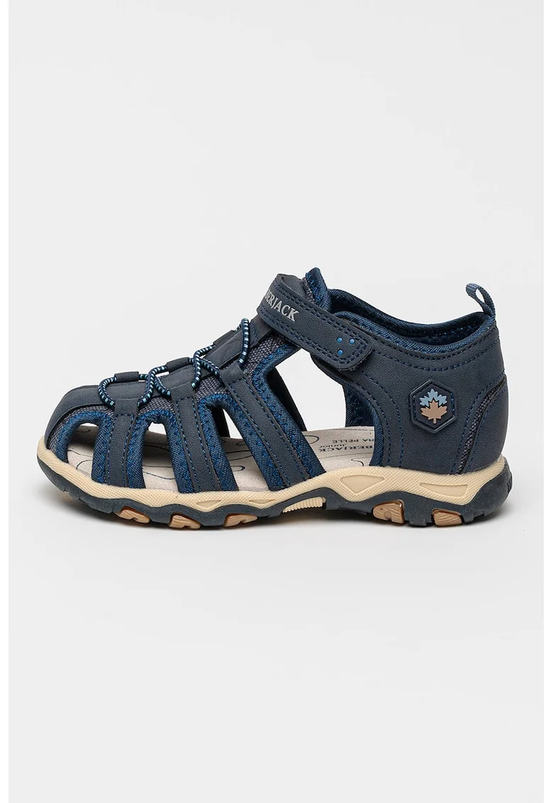 Sandale fisherman cu inchidere velcro Levi, Bleumarin