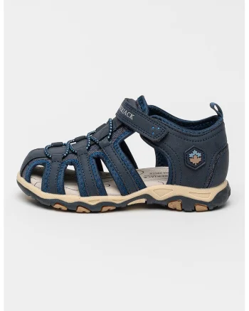 Sandale fisherman cu inchidere velcro Levi, Bleumarin