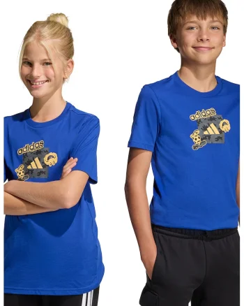 Tricou cu imprimeu camuflaj, Galben/Albastru inchis