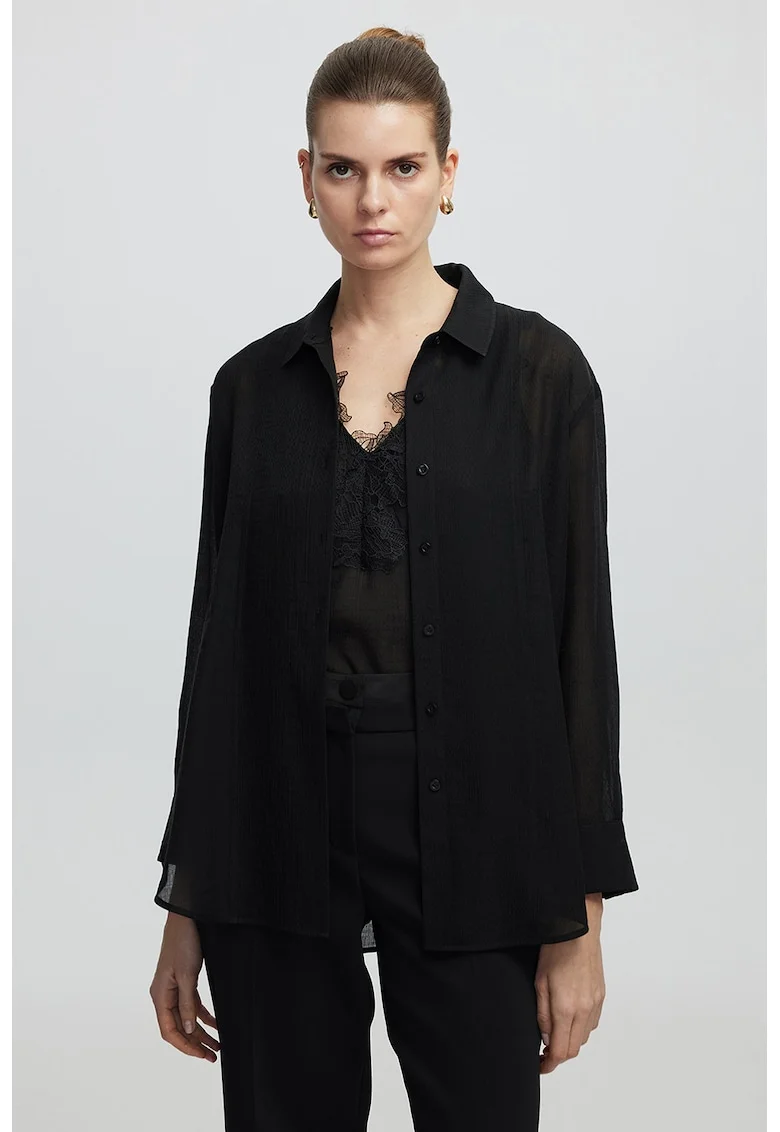 Set de bluza si camasa regular-fit - 2 piese, Negru