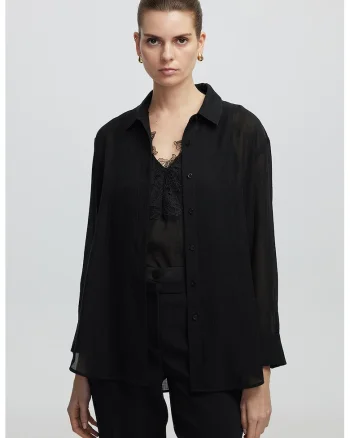 Set de bluza si camasa regular-fit - 2 piese, Negru