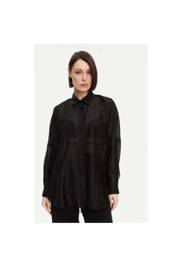 Camasa dama  53-7068, Lyocell/Poliester, Negru, Negru