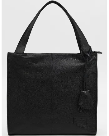Geanta tote din piele, Negru