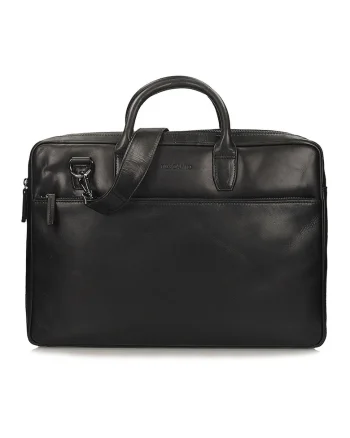 Geanta de piele pentru laptop, Black Onyx