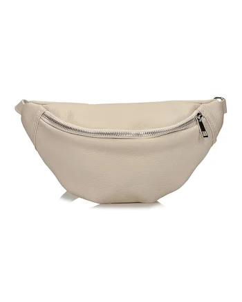 Borseta din piele cu bareta detasabila, Bej sampanie
