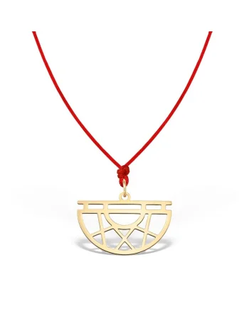 Pandantiv HALF MOON, aur 14K, Galben