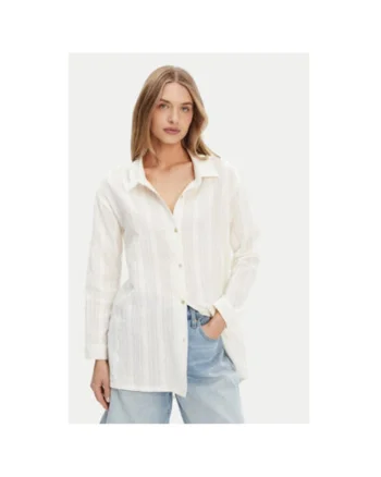 Camasa dama  ERJX603447, Bumbac, Ecru, Ecru