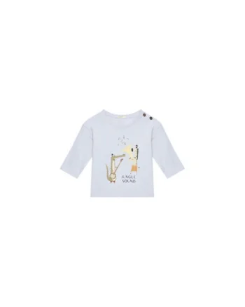 Bluza fete  3I9WA105Q, Bumbac organic, Albastru, Albastru