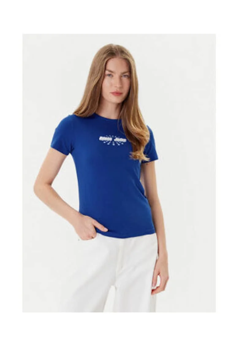Tricou din amestec din bumbac organic si imprimeu
