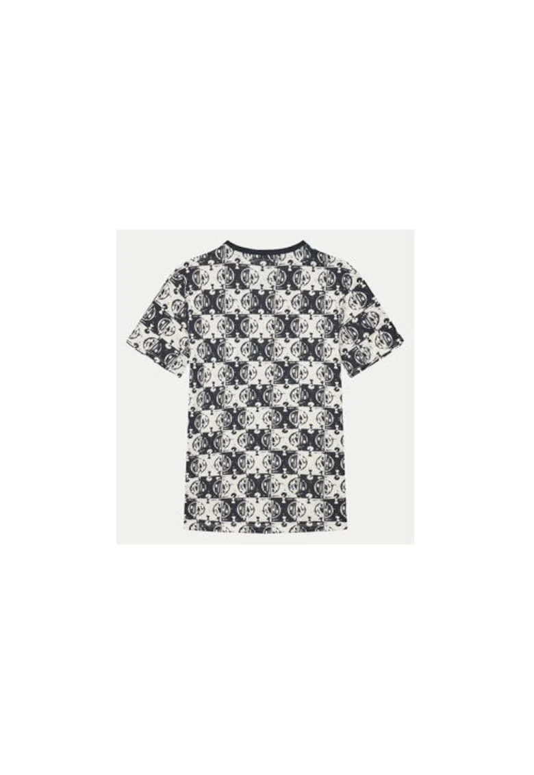Tricou Cu Monograma Si Decolteu La Baza Gatului