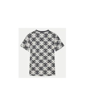 Tricou Cu Monograma Si Decolteu La Baza Gatului