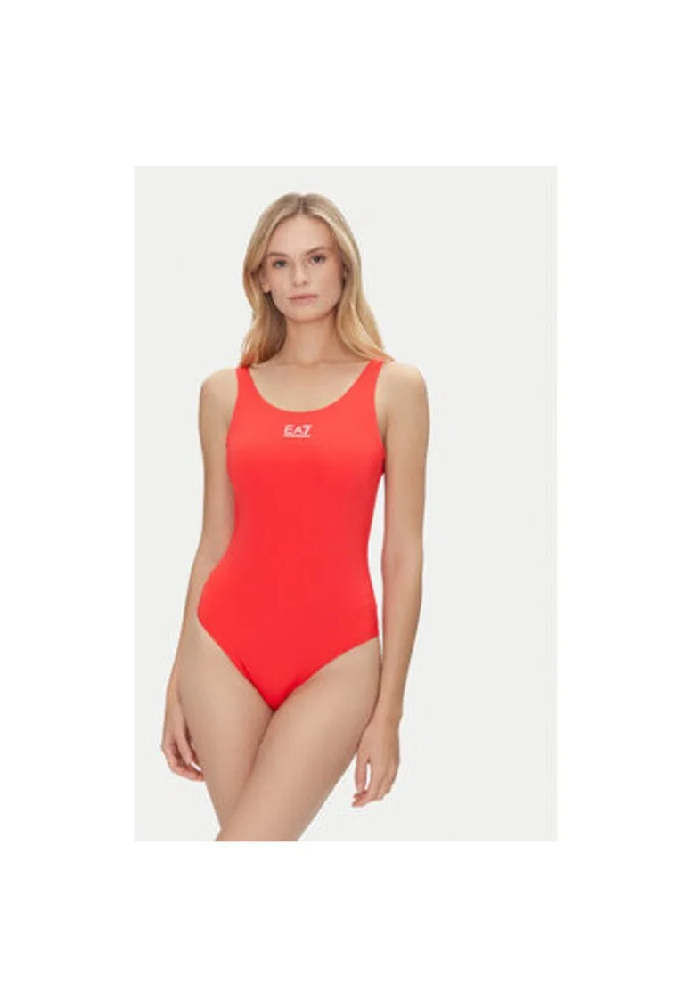 Costum de baie dama  Emporio Armani, 7W000321 AF12599, Poliester, Rosu, Rosu