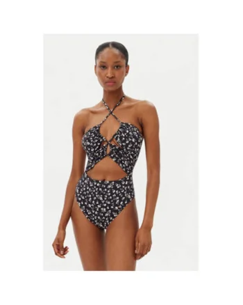 Costum de baie dama  EBJX100114, Poliester/Elastan, Negru, Negru