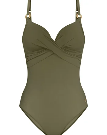Costum de baie dama  10222265, Poliamida/Elastan, Verde, Verde